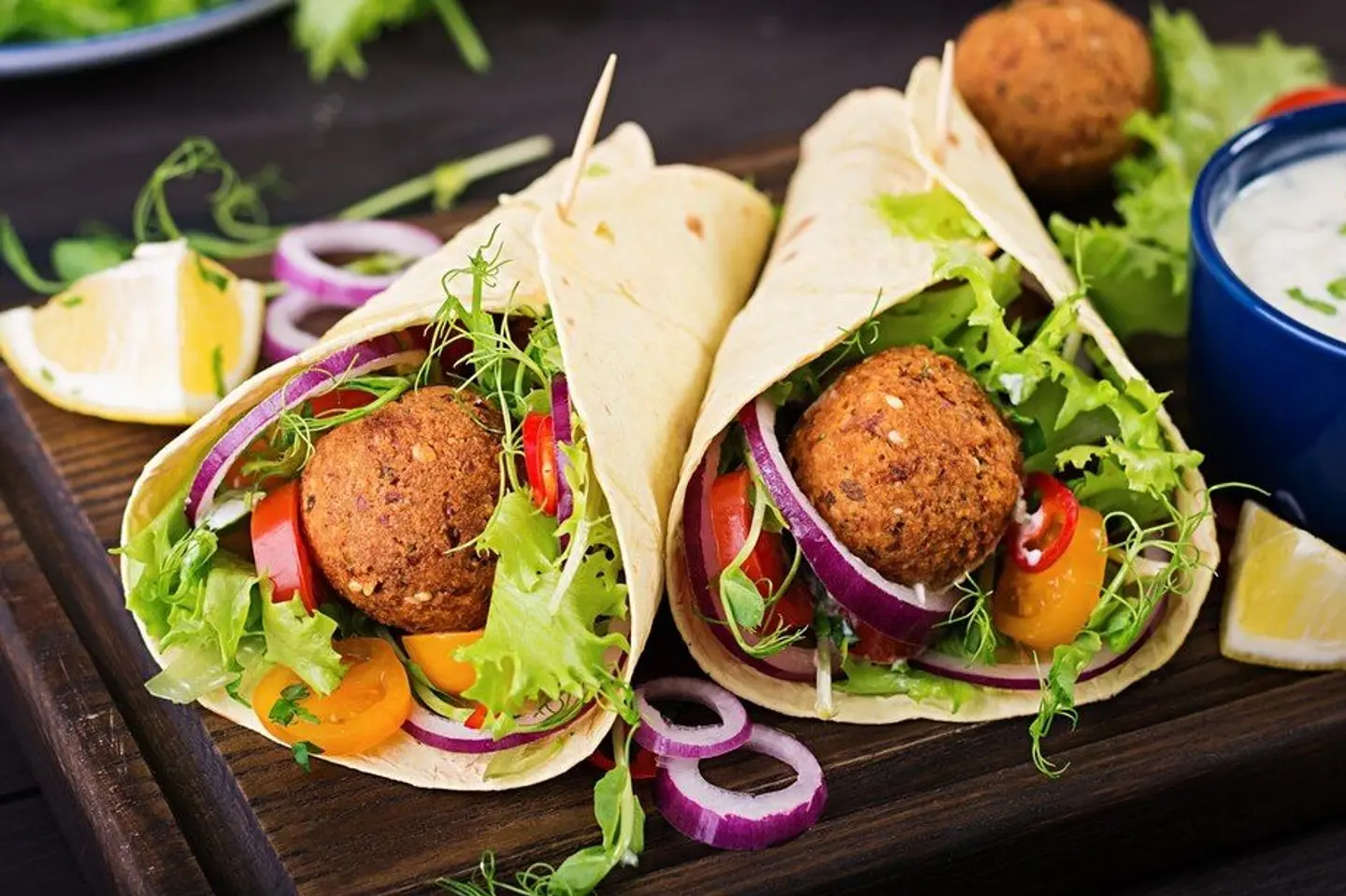 Falafel Tortilla Sandwich