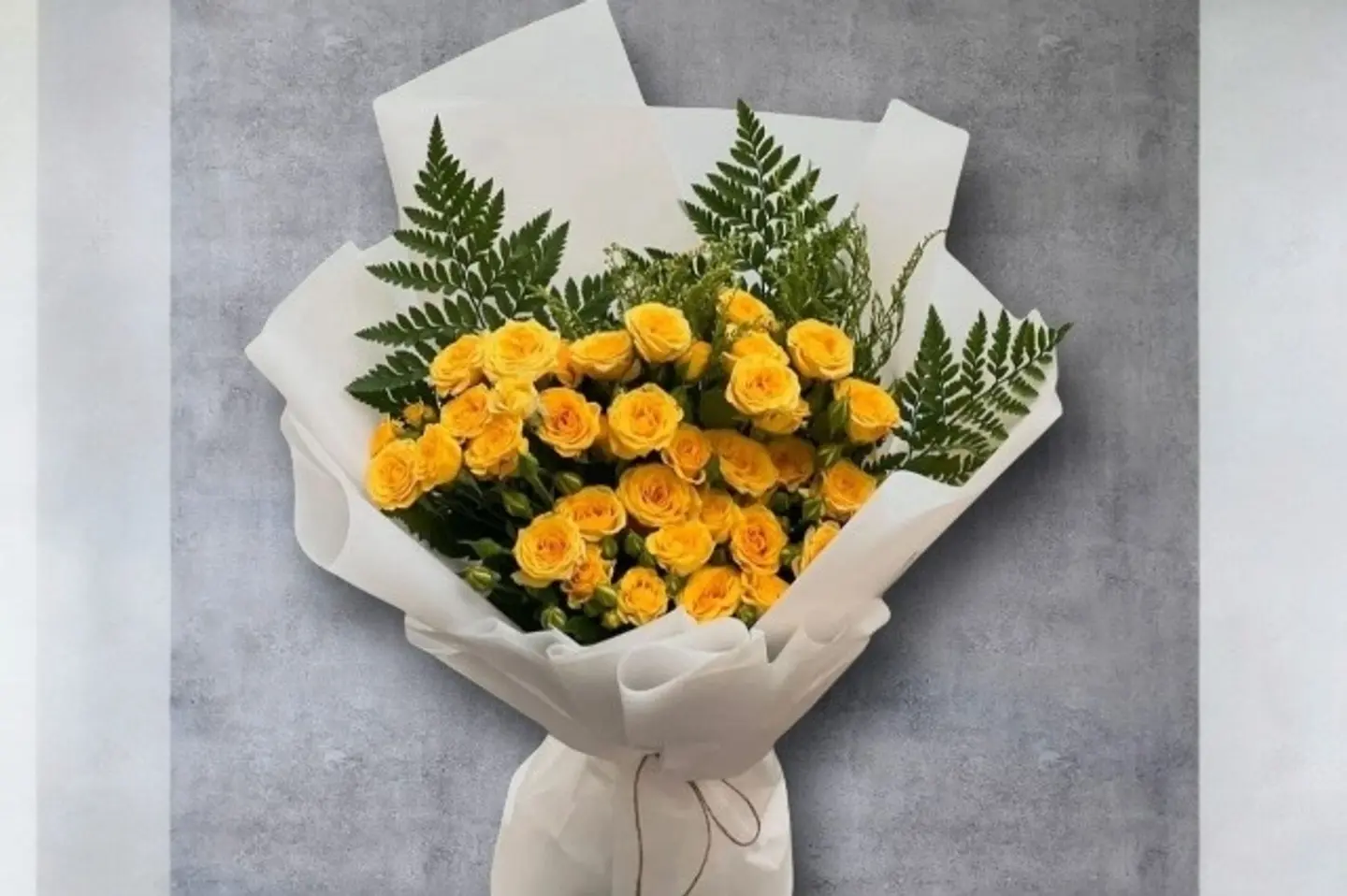 Yellow Baby Rose Bouquet