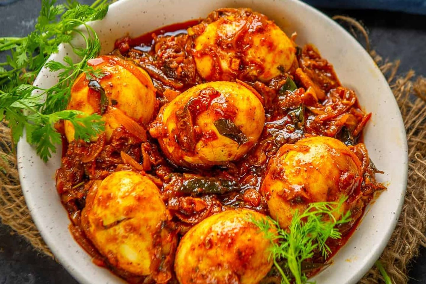 Egg Curry 2 Pcs With Roti