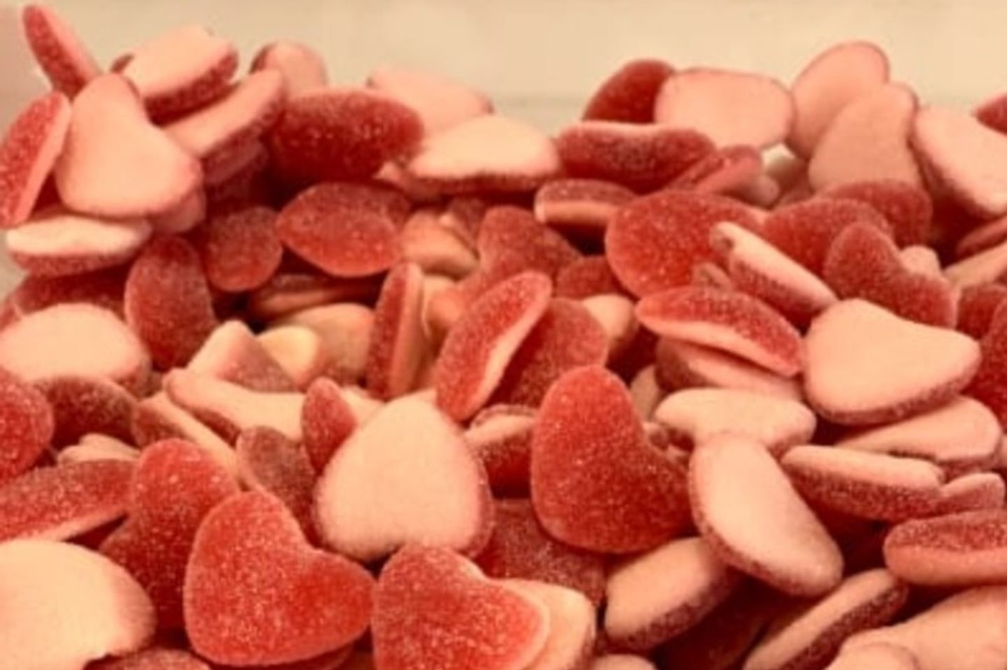 حلوى جلي قلب فراولة بالسكر ربع كيلو