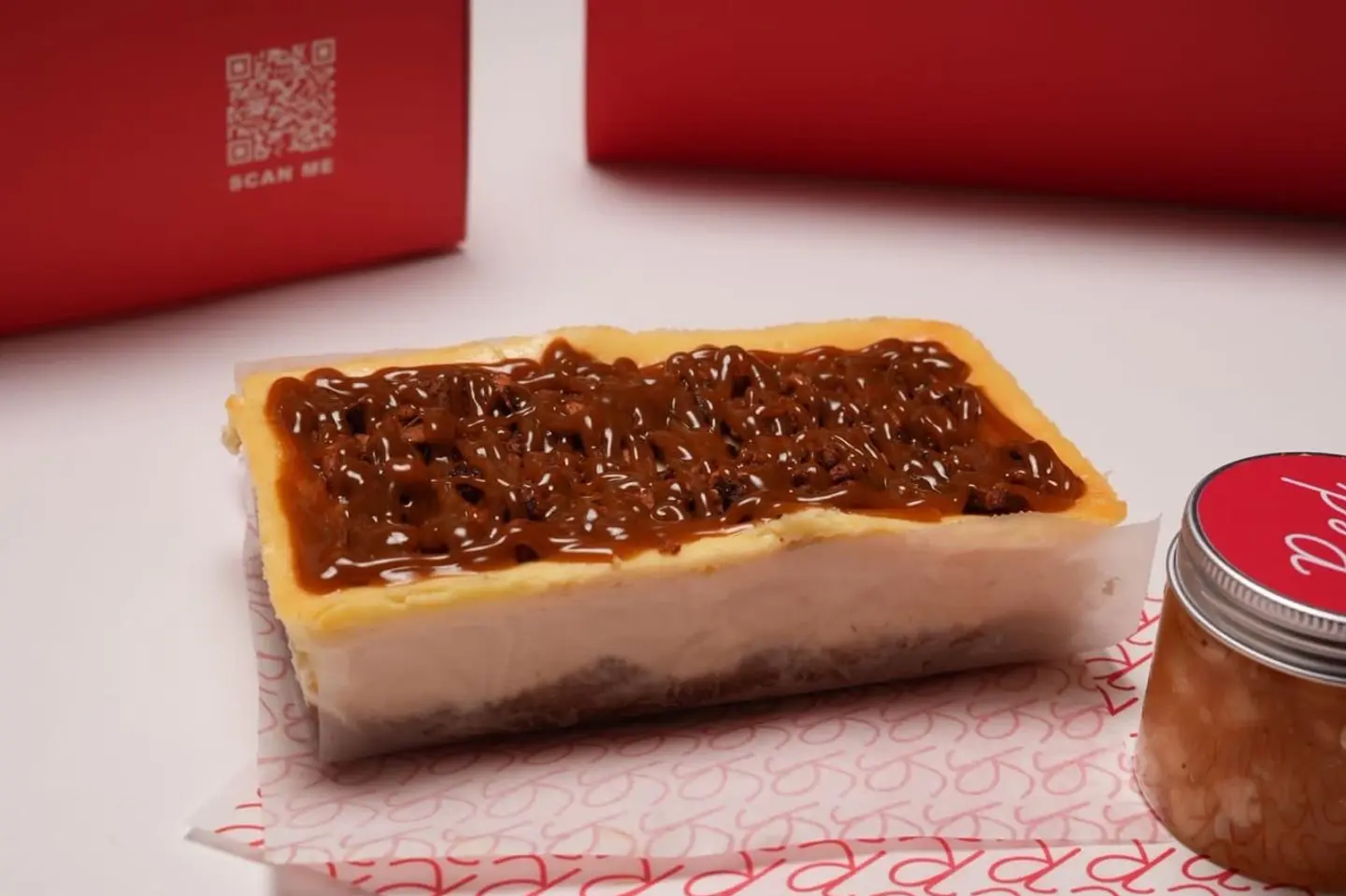 Small Apple Caramel Cheesecake