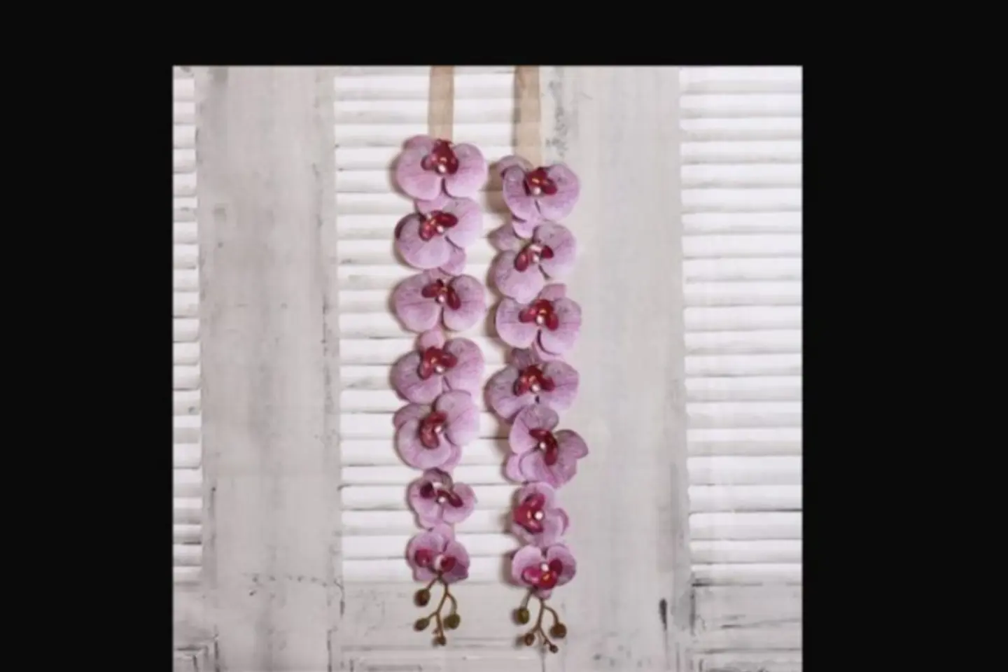 Light Purple Artificial Rose Necklace