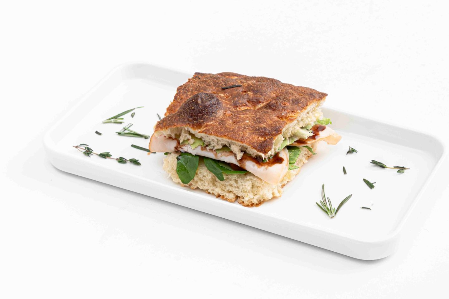 Foccacia/Turkey Ham