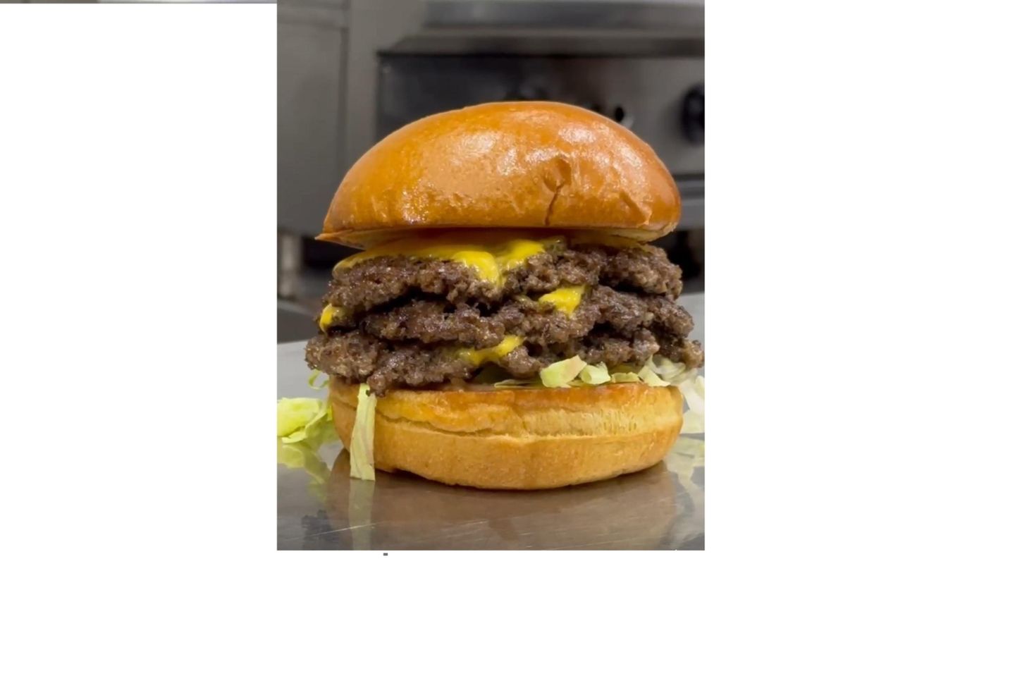 Triple Smashed Beef Burger