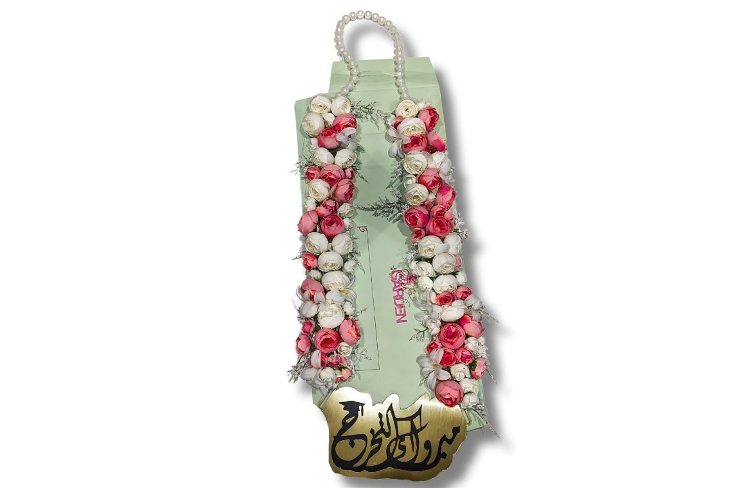 Graduation Necklace With Artificial Flowers