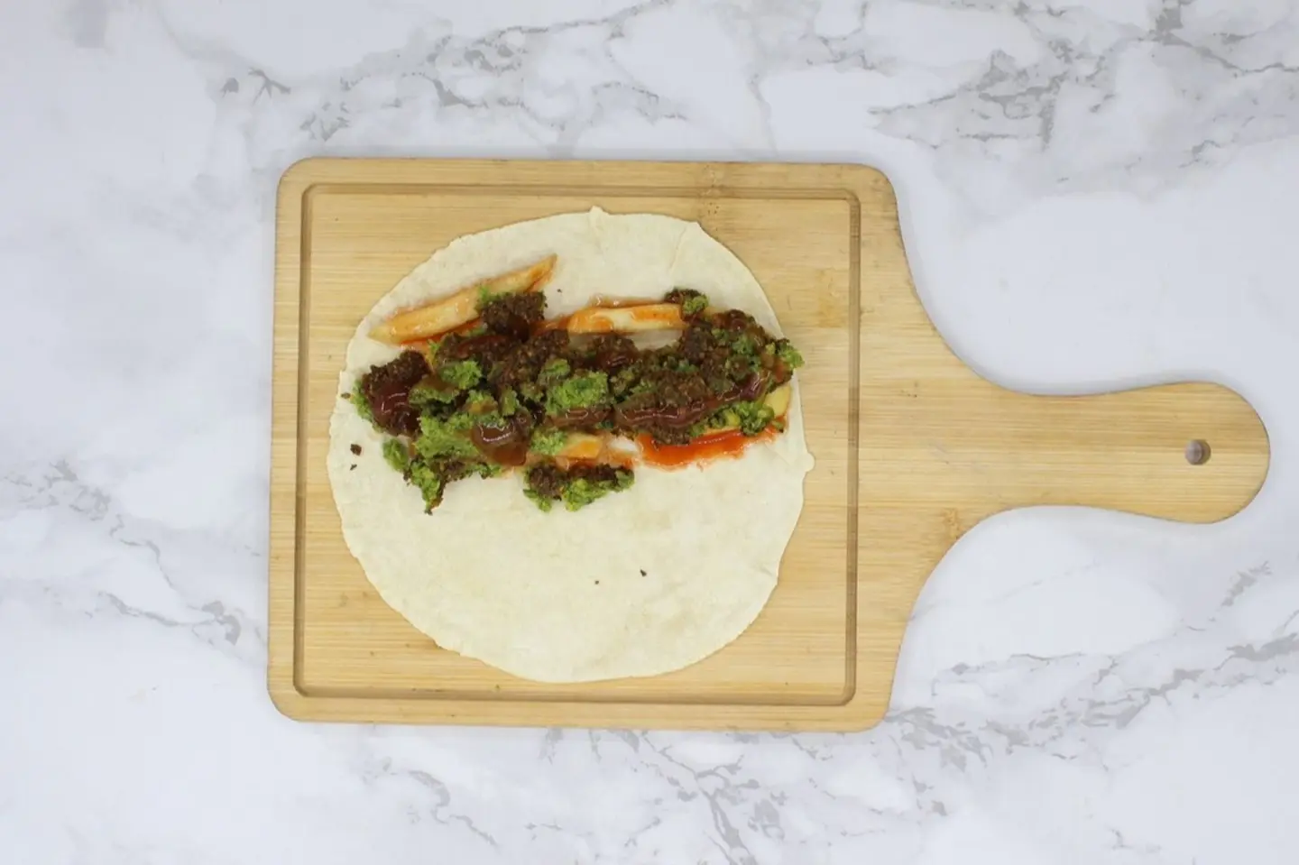 Small Falafel Saj Sandwich