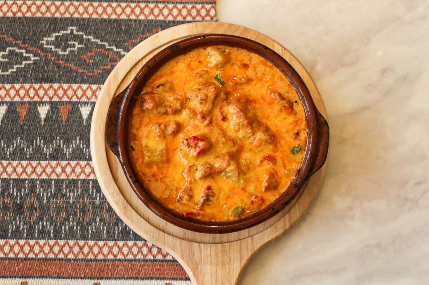 طاجن دجاج بالكريمة
