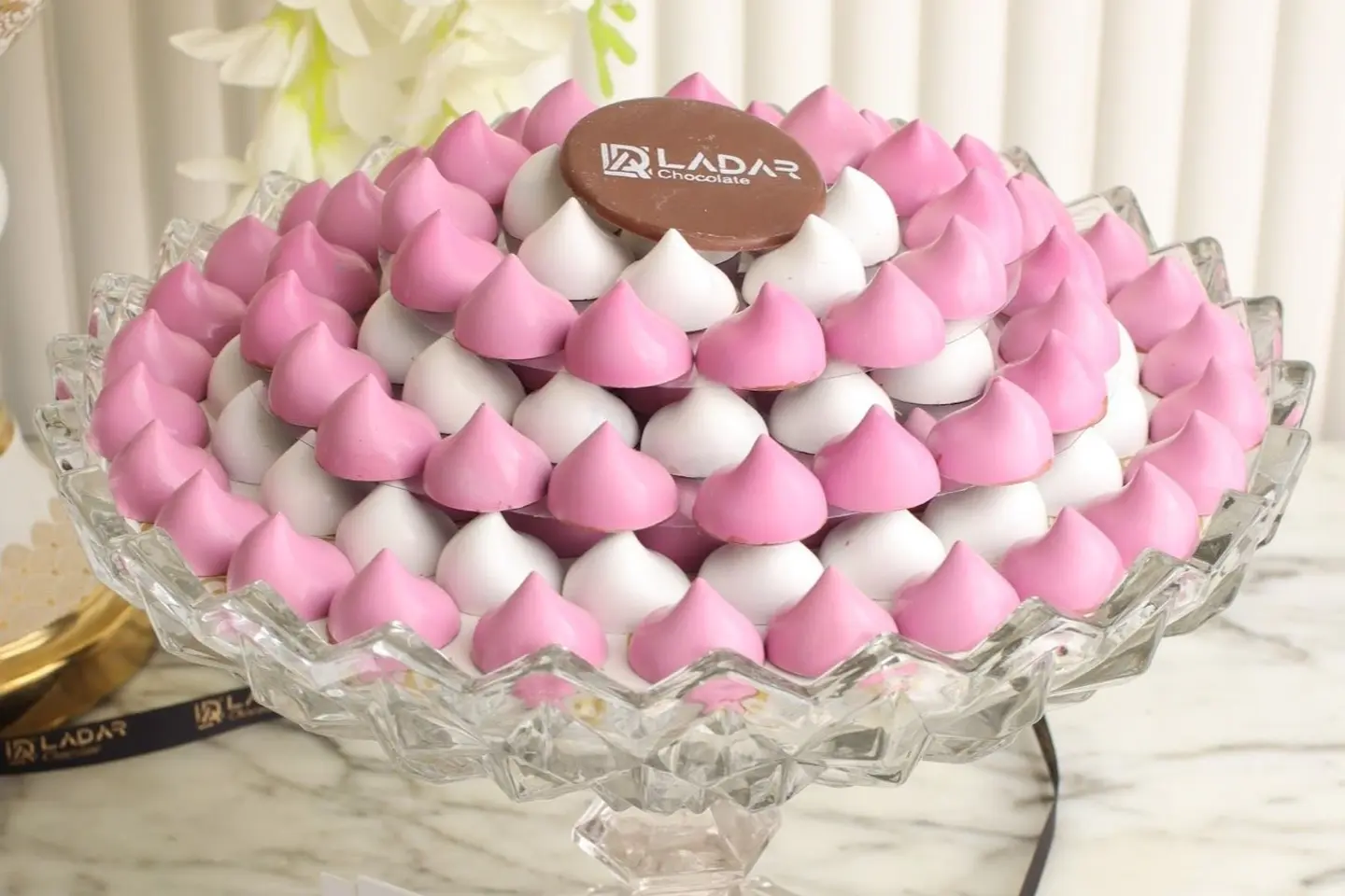 Pink Chocolate Big Tray Sweetness With A Taste Of Elegance