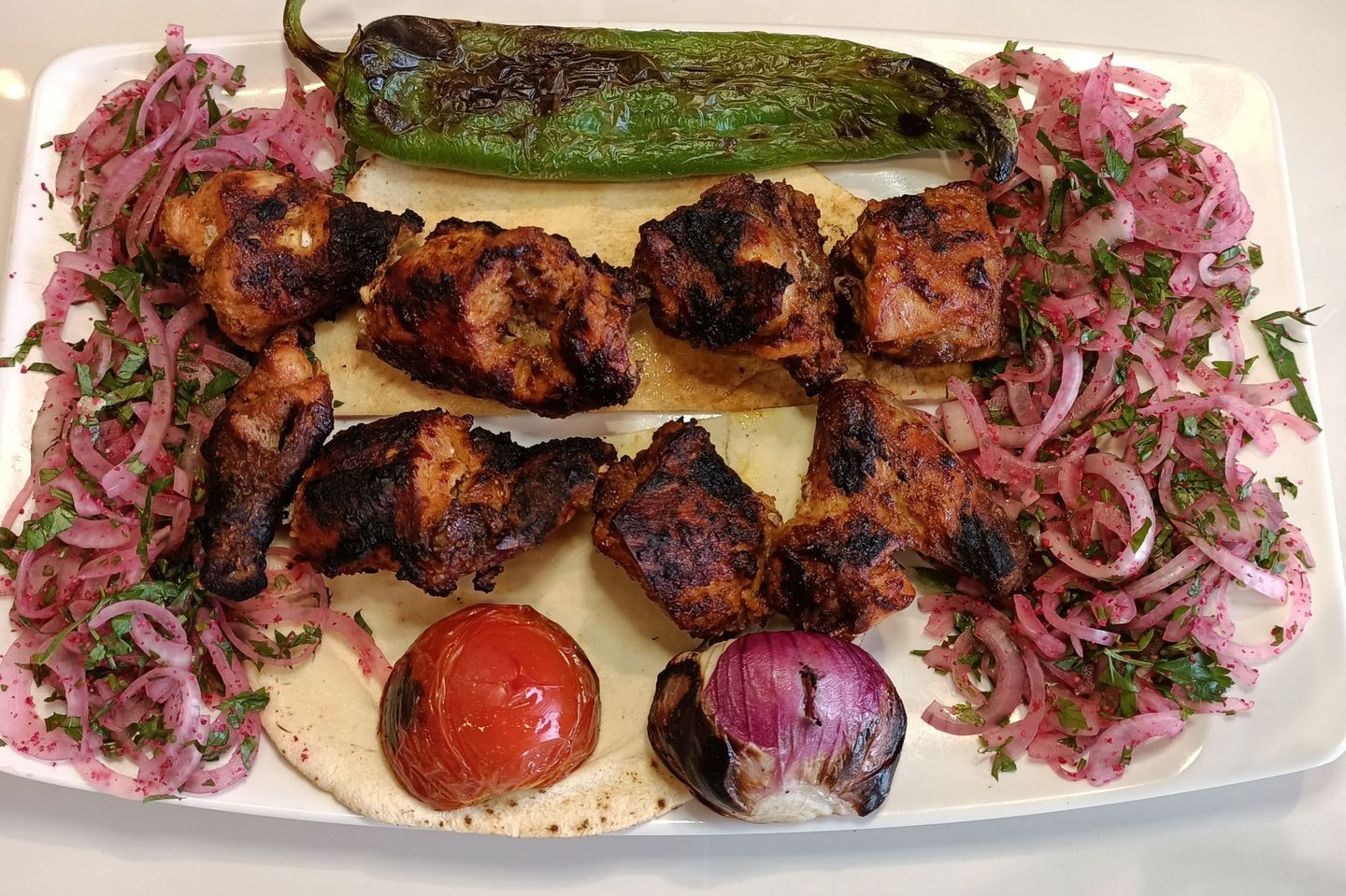 قطع دجاج مشوي