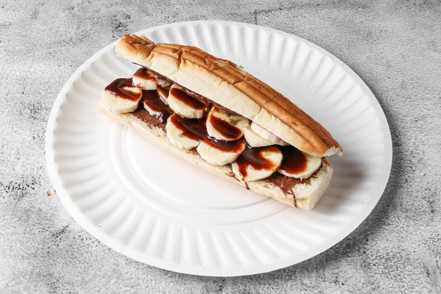 Nutella Banana In Samoon Bread