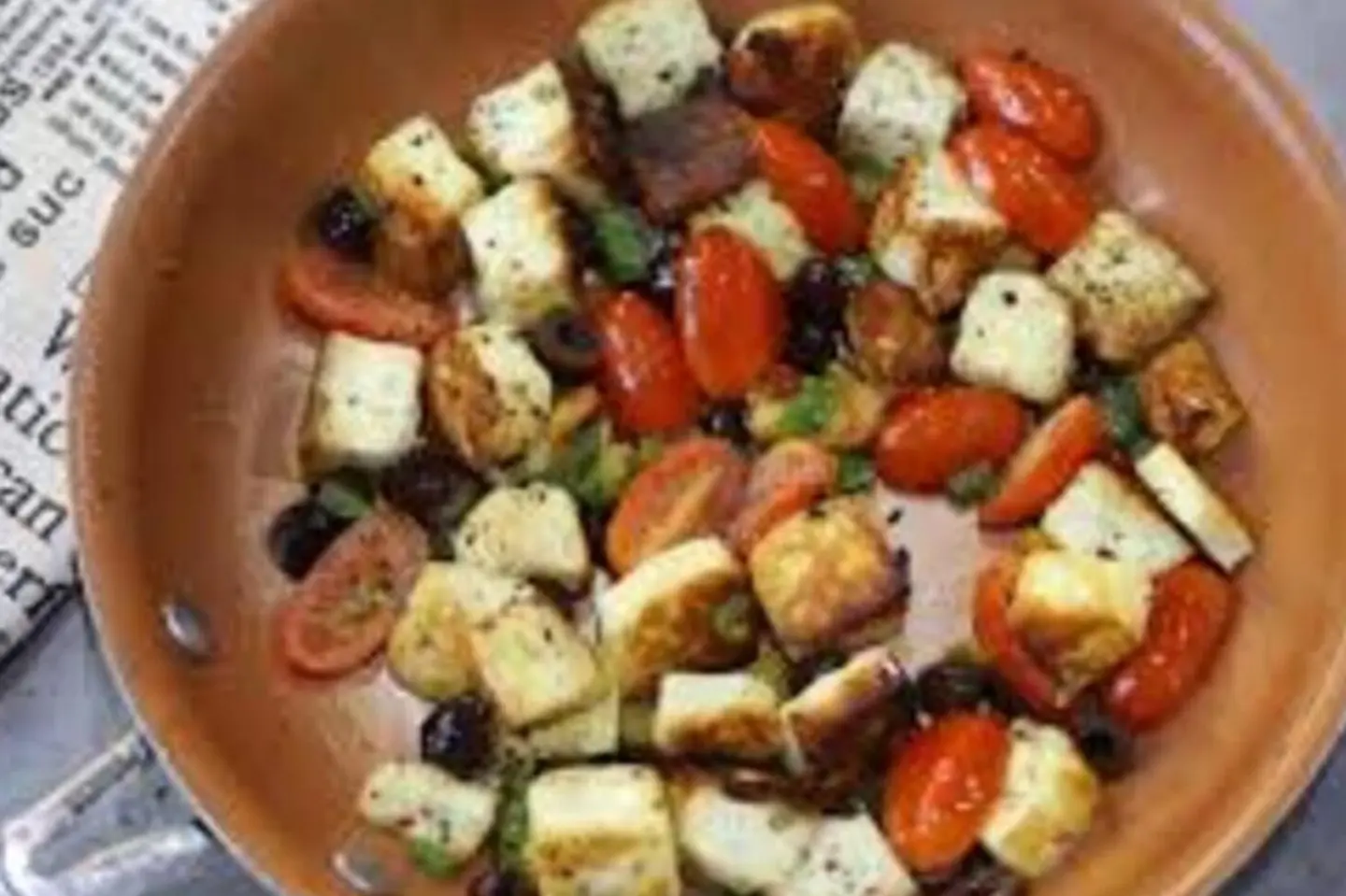 Halloumi Hamsa Dish