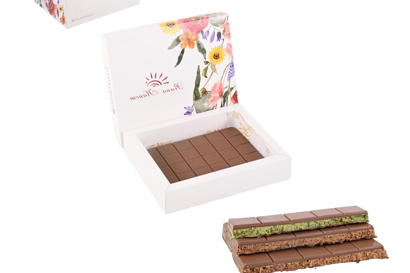 Chocolate Bars With Kunafa