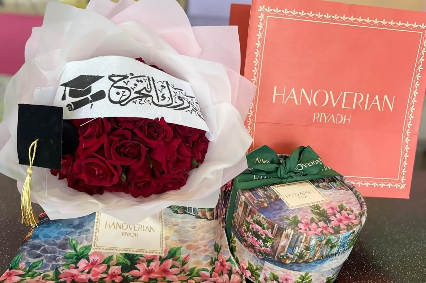 Hala Hanouferin With A Second Class Bouquet Of Roses