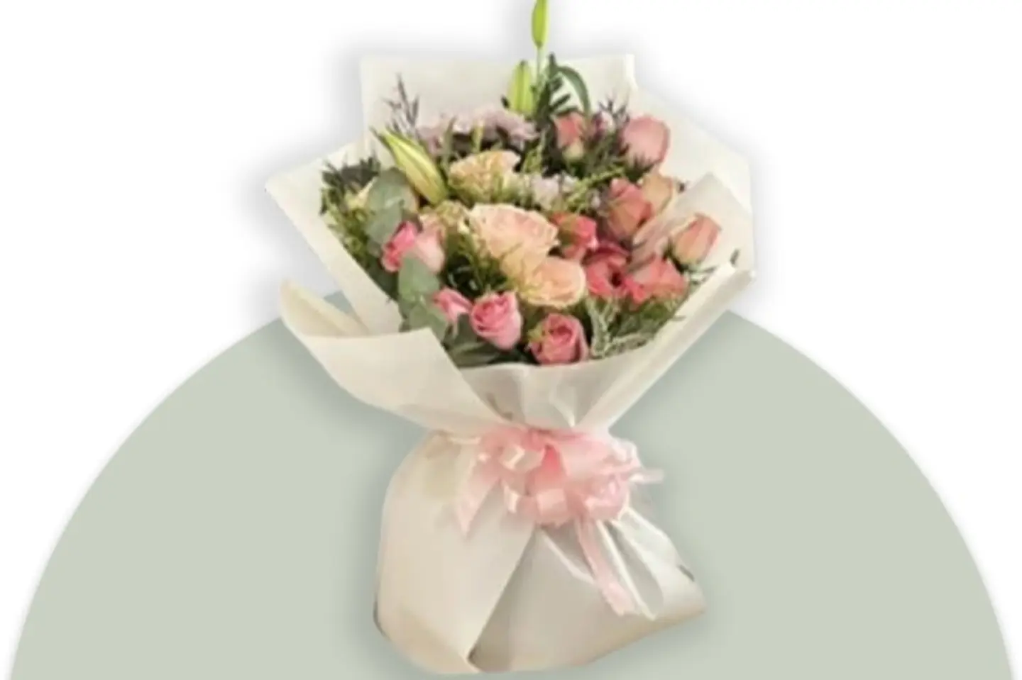 Bouquet Of Mixed Pink Flowers