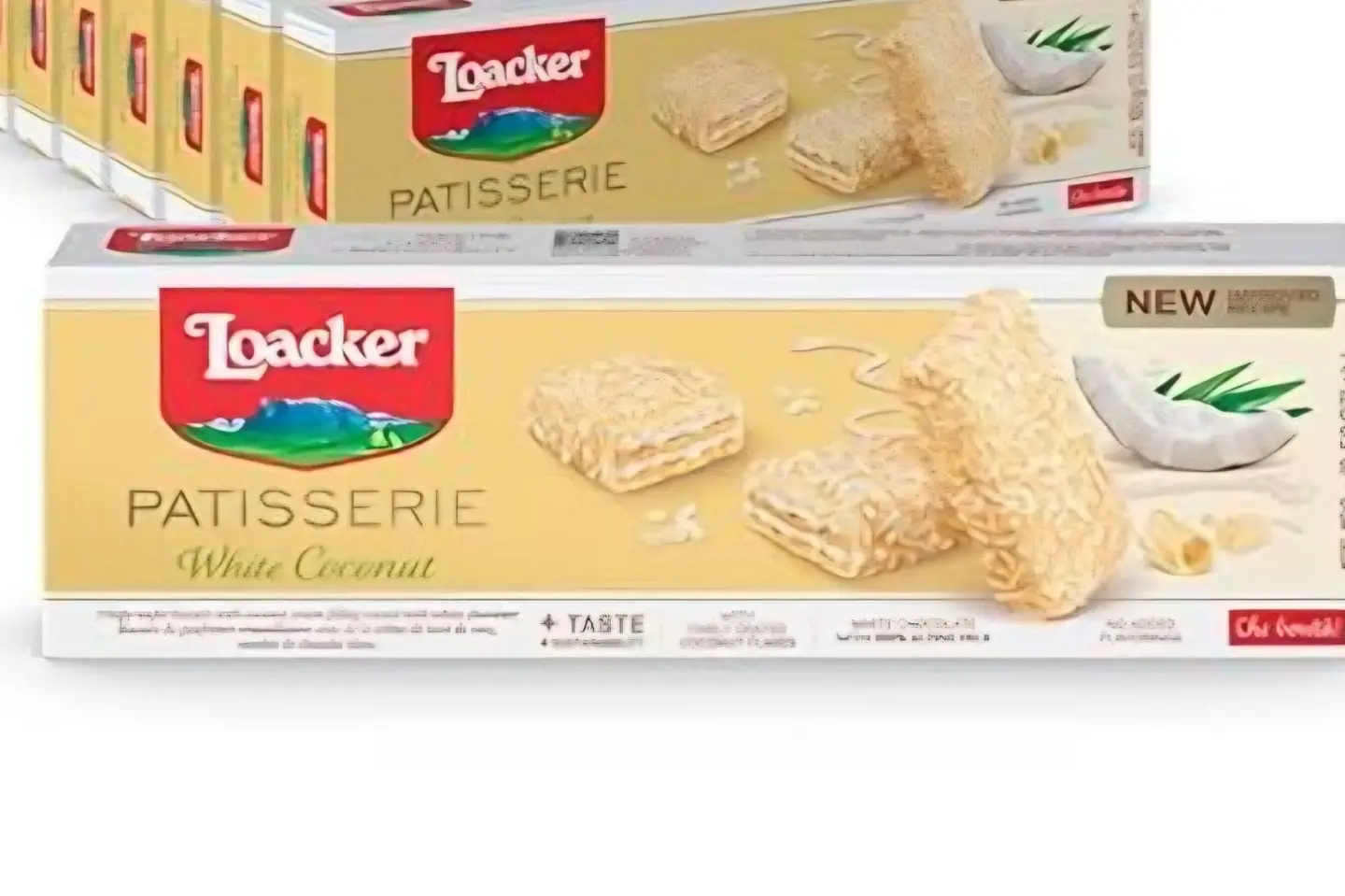 ويفر مقرمش بكريمة جوز الهند