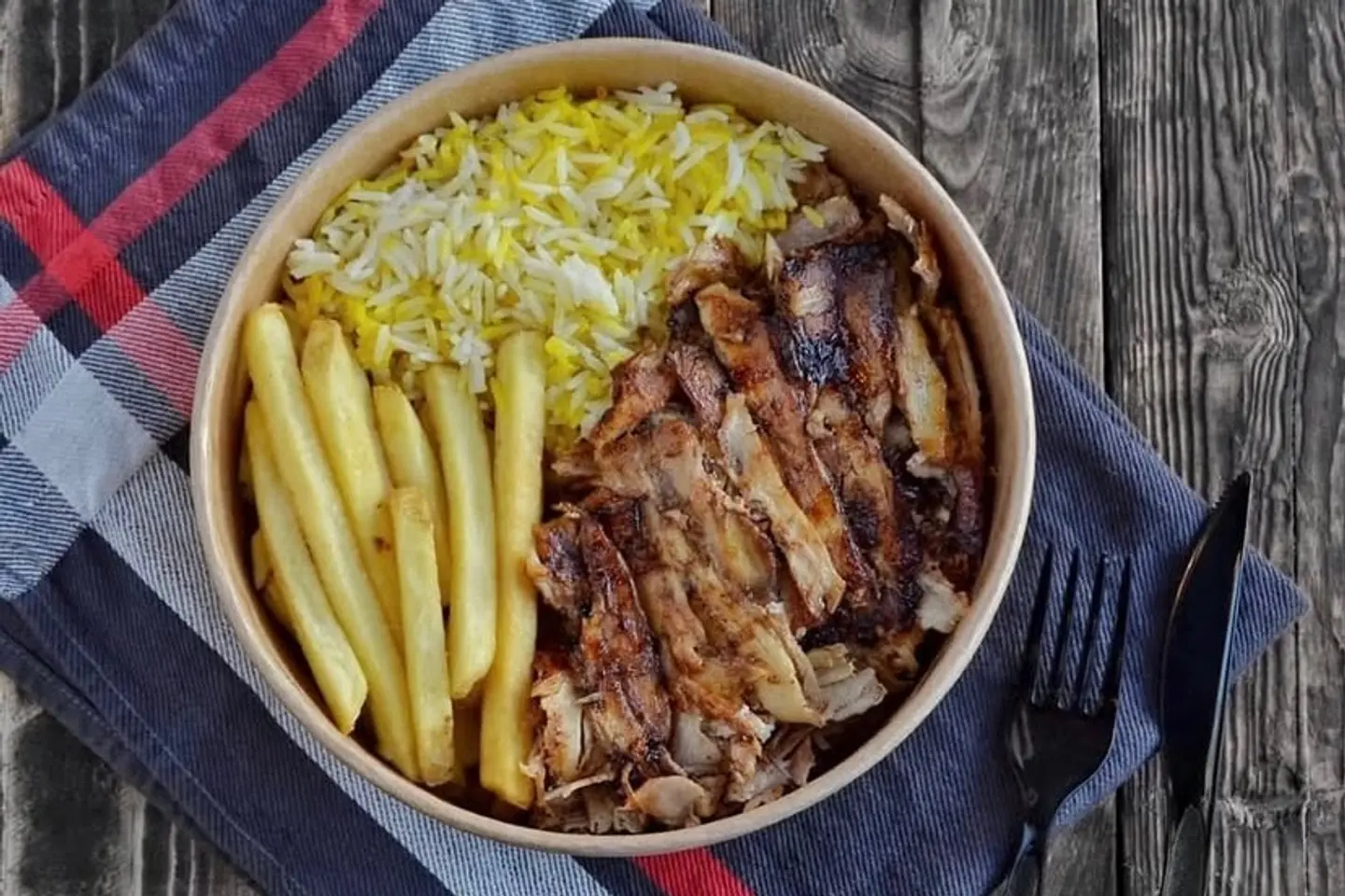 صحن شاورما دجاج