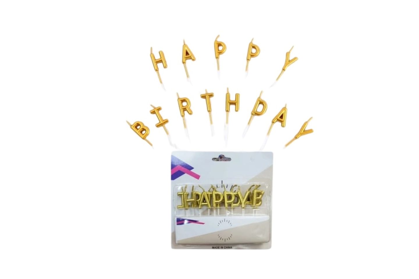 Gold Happybirthday Letters