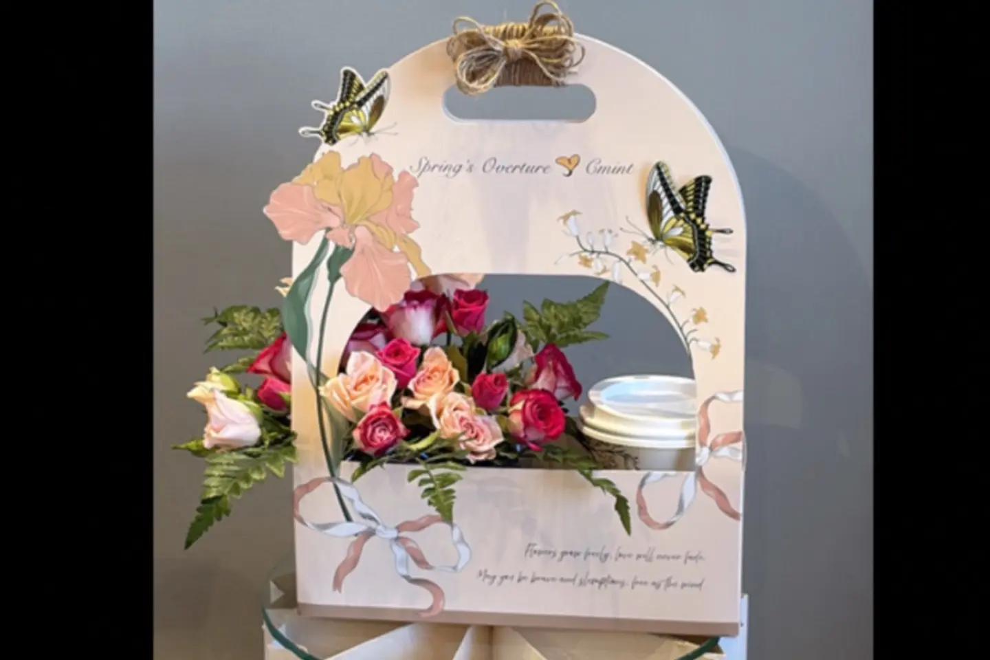 Package Coffee With Flowers