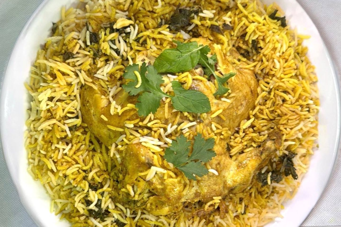 نصف دجاج برياني