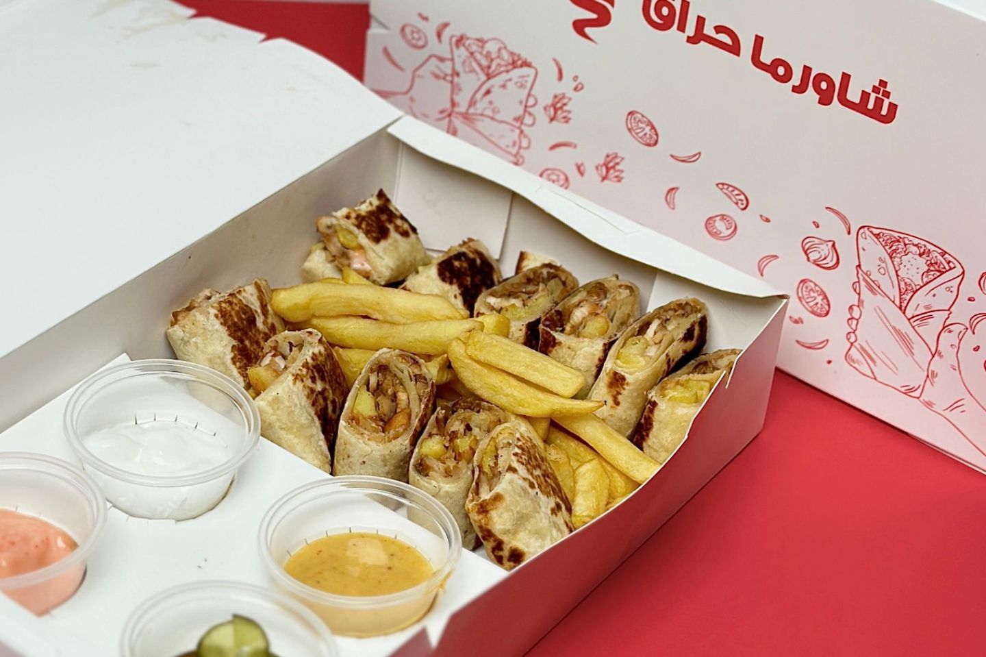 شاورما دجاج عربي دبل