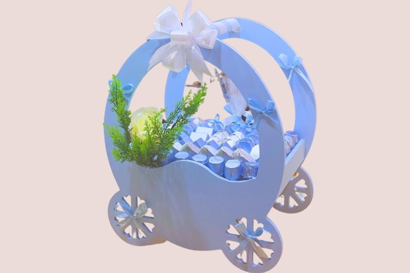 صينية زرقاء مع عجلات تصميم - ١ كيلو