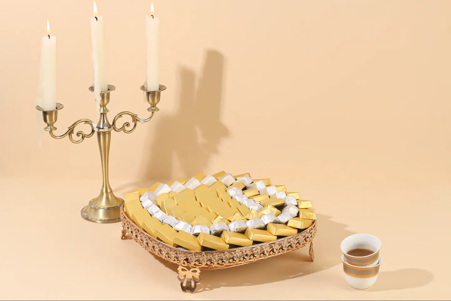 شوكولاتة بلجيكية – صينية مزخرفة