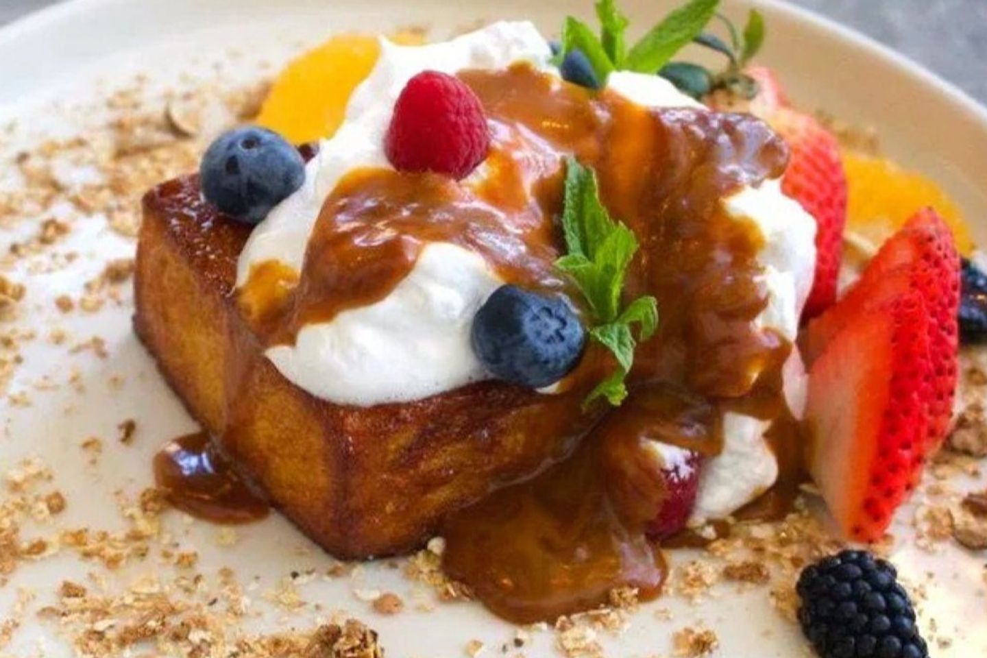 Crispy French Toast With Honey