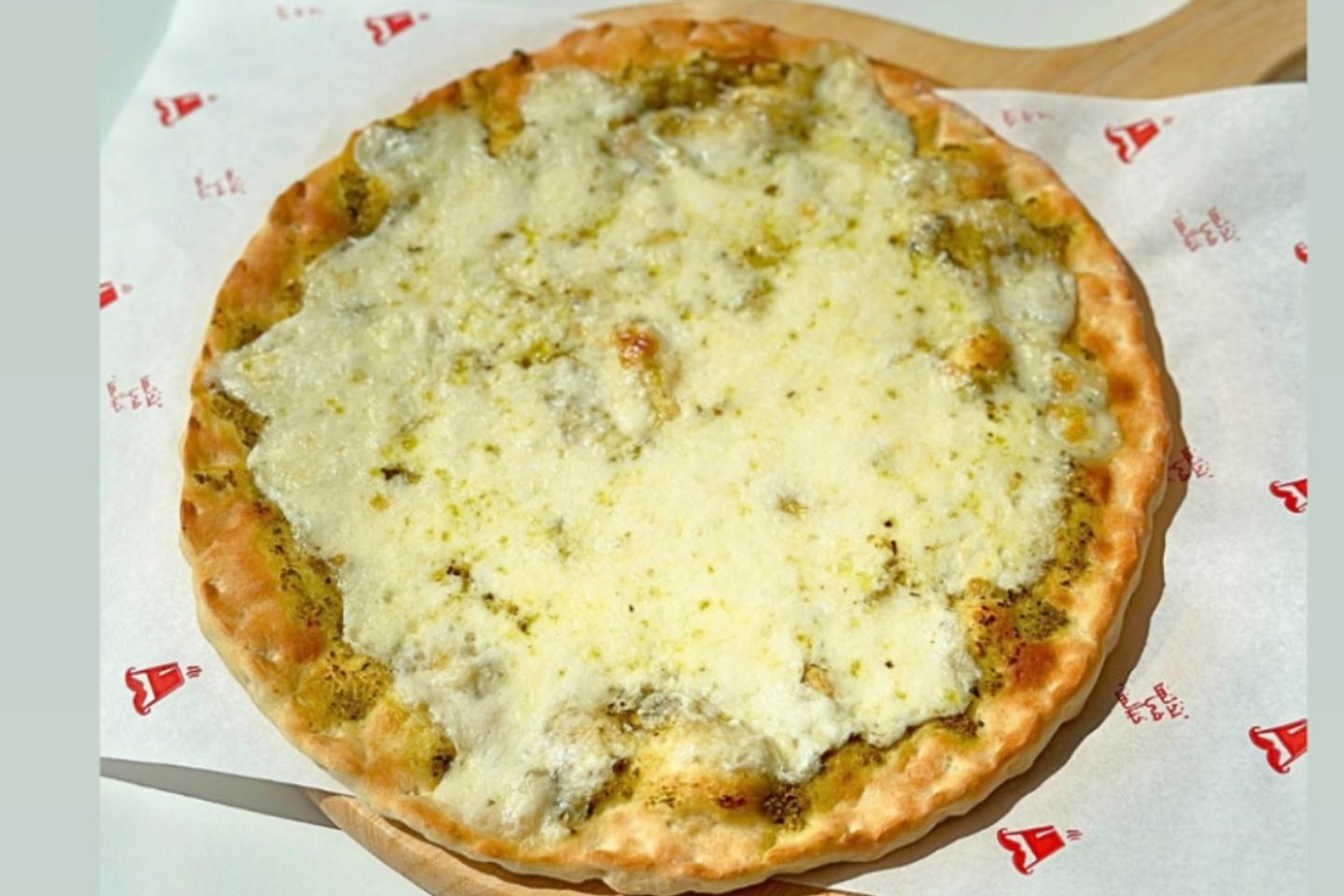 Akkawi Cheese With Pesto Sauce
