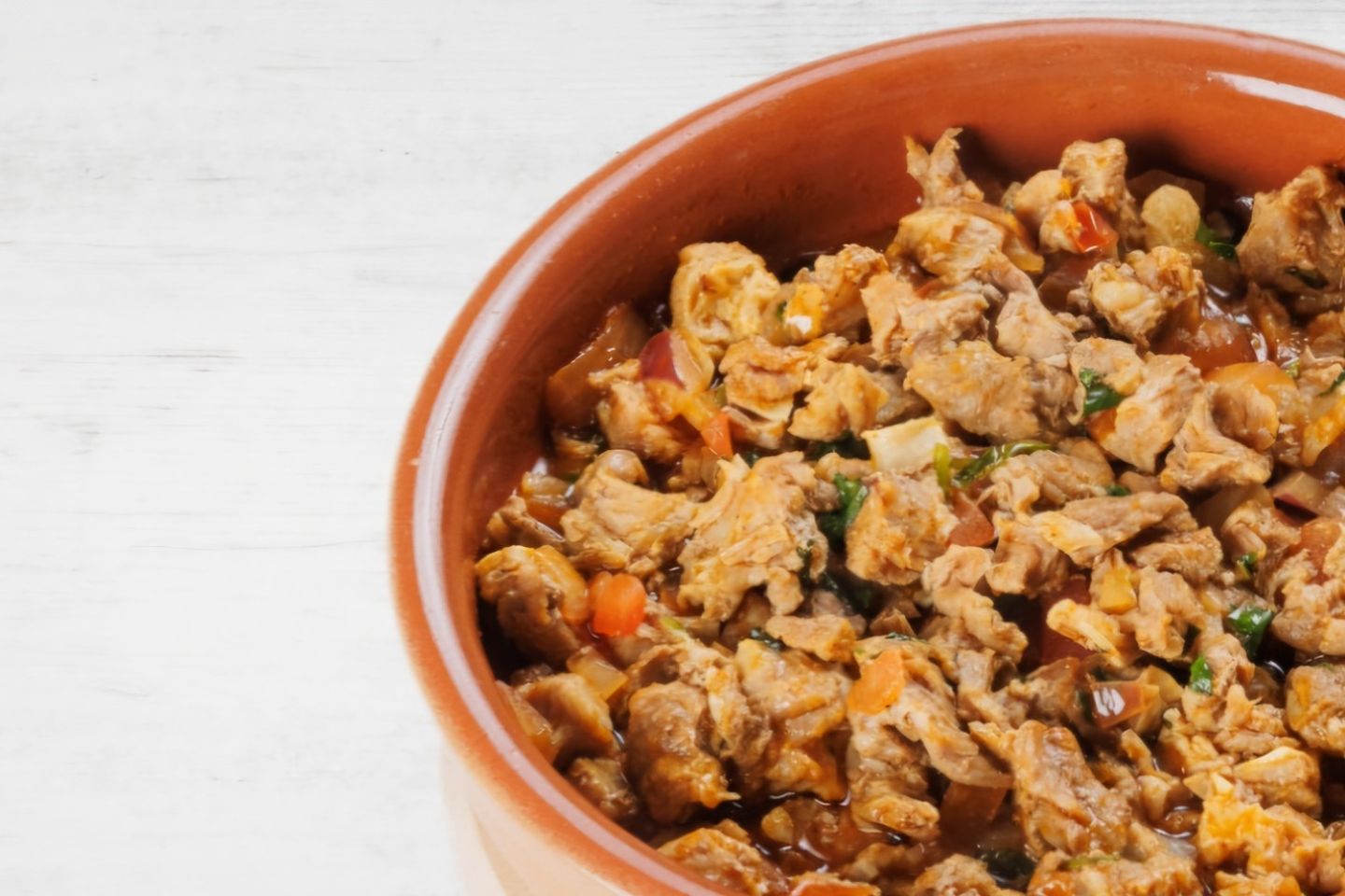 A Plate Of Fresh Minced Meat