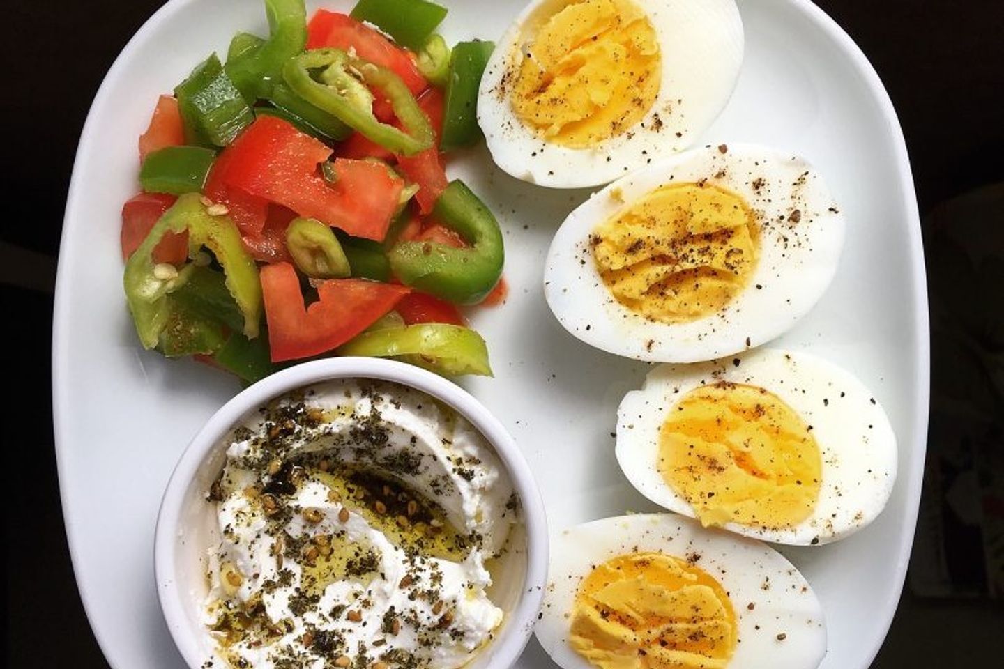A Plate Of Boiled Eggs