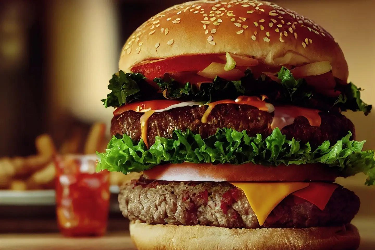 Double Chicken Burger