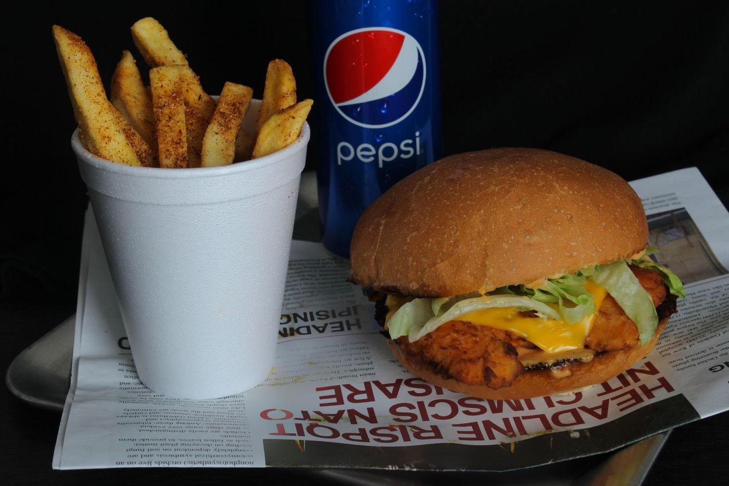 Crispy Burger Meal