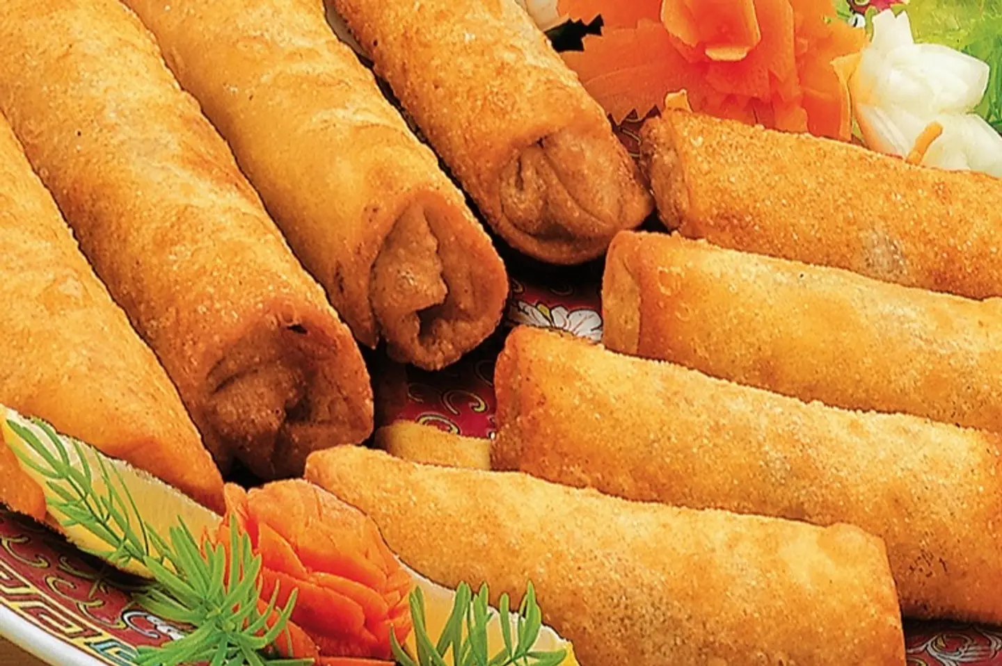الأسبرينق رول بالخضار