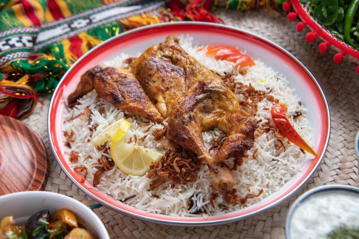 نص دجاج مظبي ارز بشاور