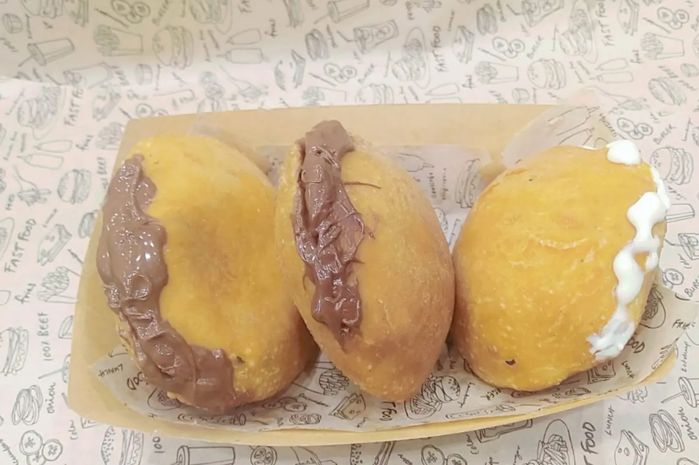 A Plate Of Three Delicious Pieces Of Bakhmuri