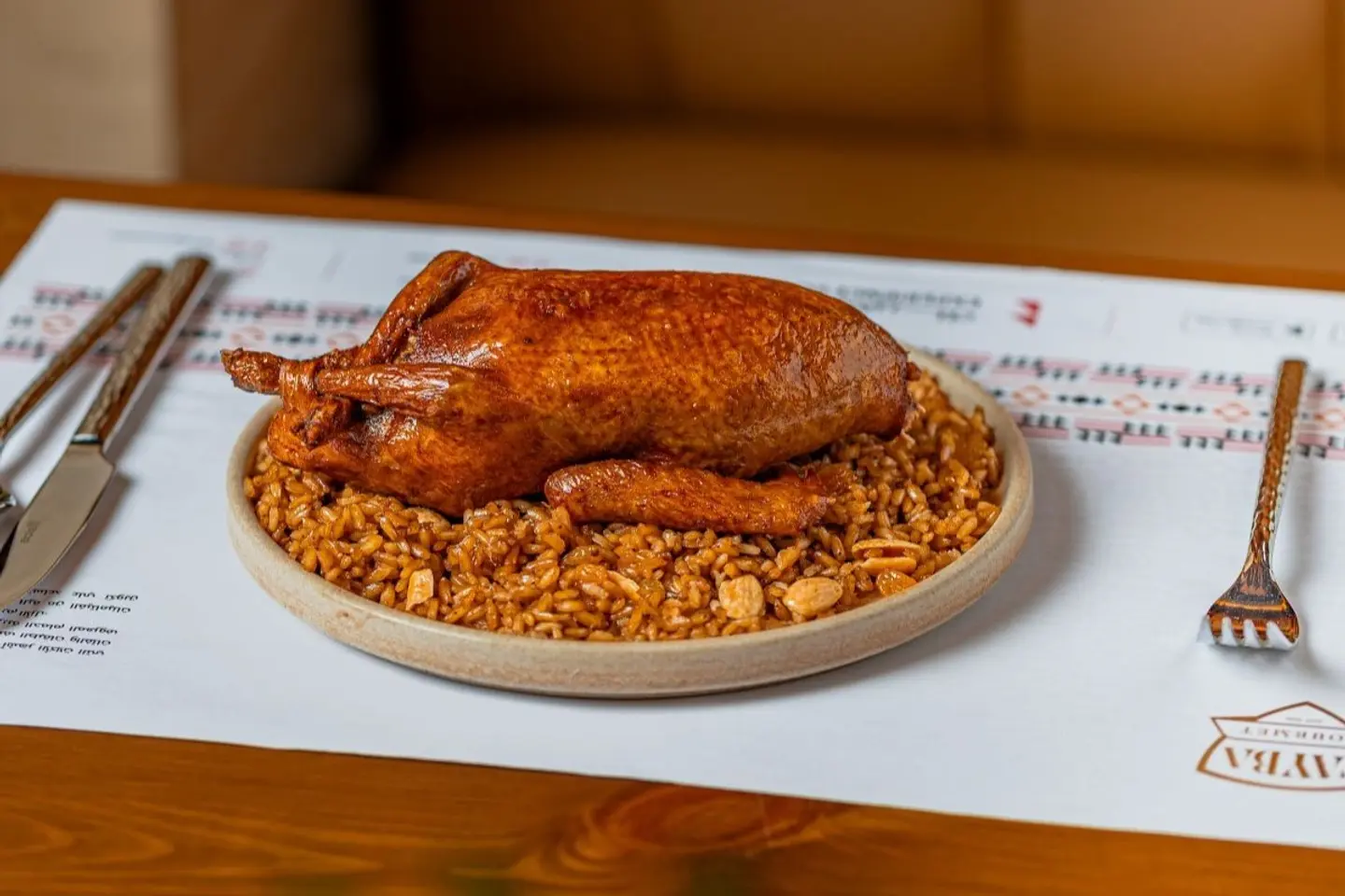 Pigeon Stuffed Rice For One Person