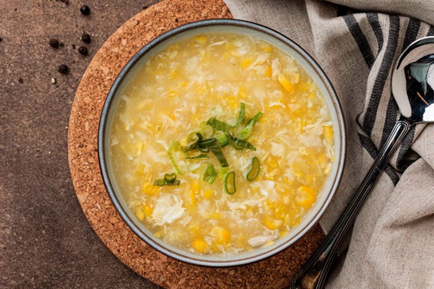 شوربة الدجاج والذرة