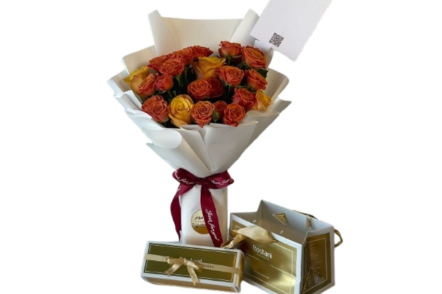 Bouquet/With/Choklet Bustani/Number 4