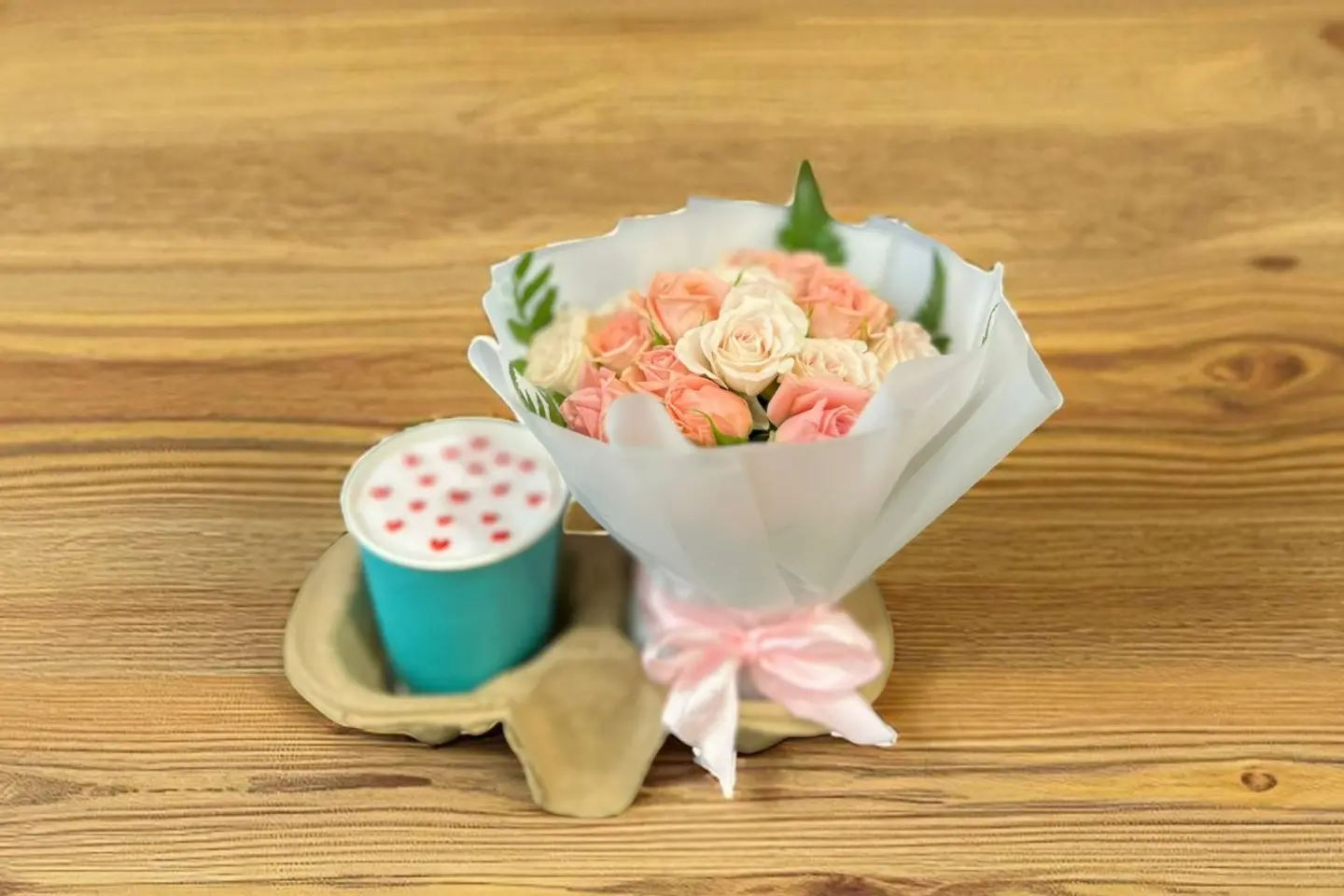 Cupcake With Mini Bouquet
