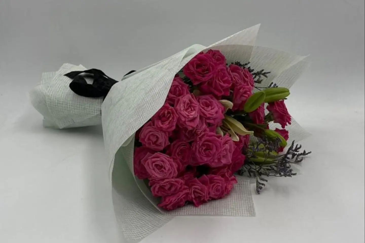Baby Rose Fuchsia Bouquet