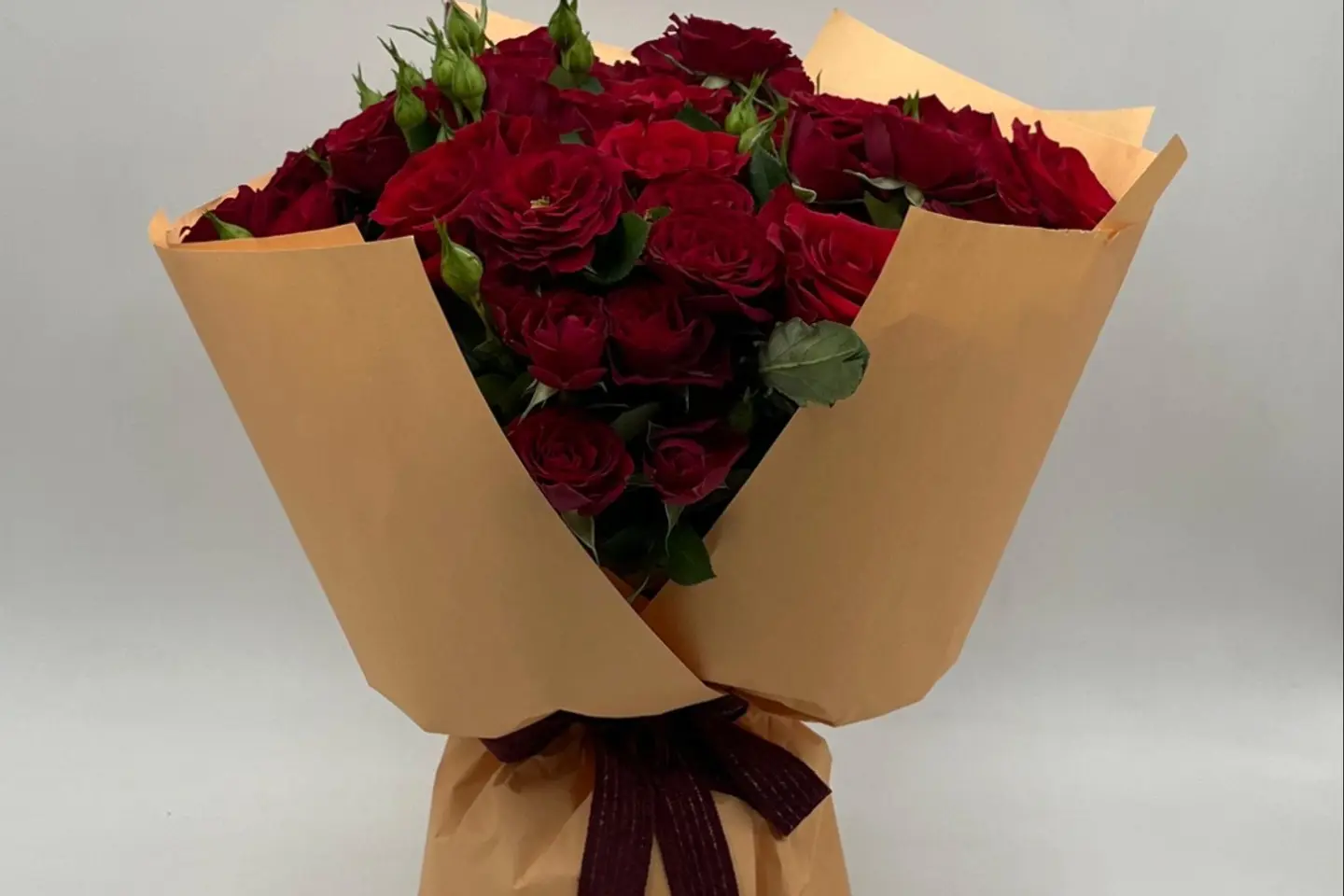 Bouquet Of Red Baby And Red Roses