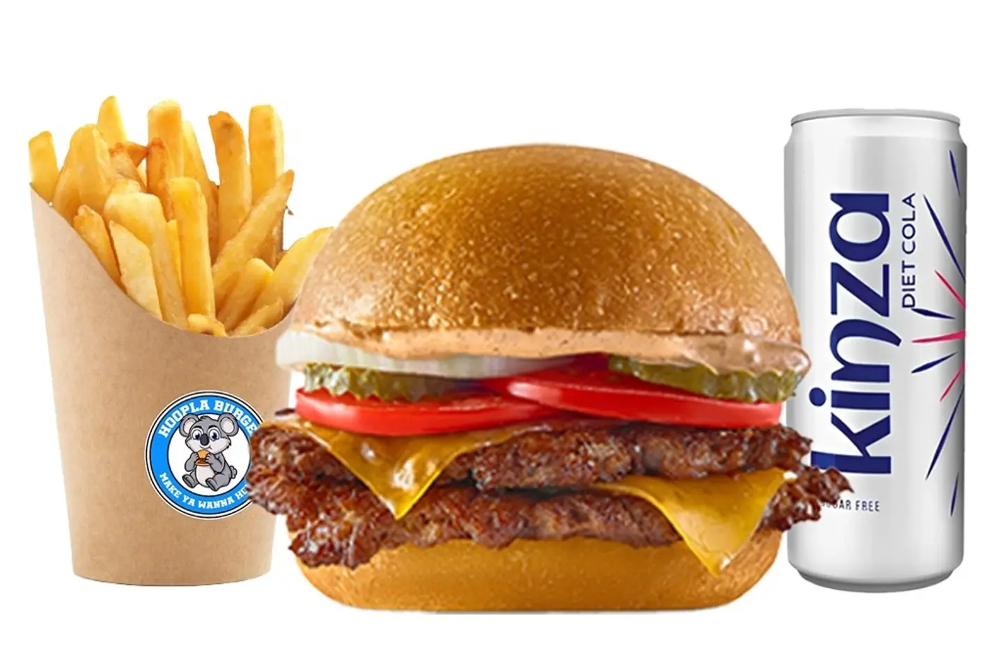 Hoopla Smash Beef Burger Meal