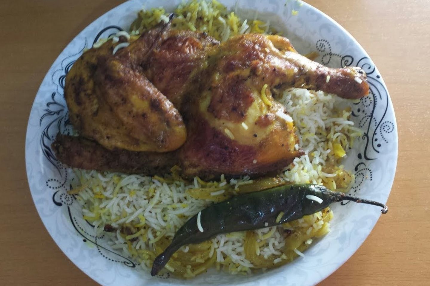 دجاج حنيذ - ربع حبة