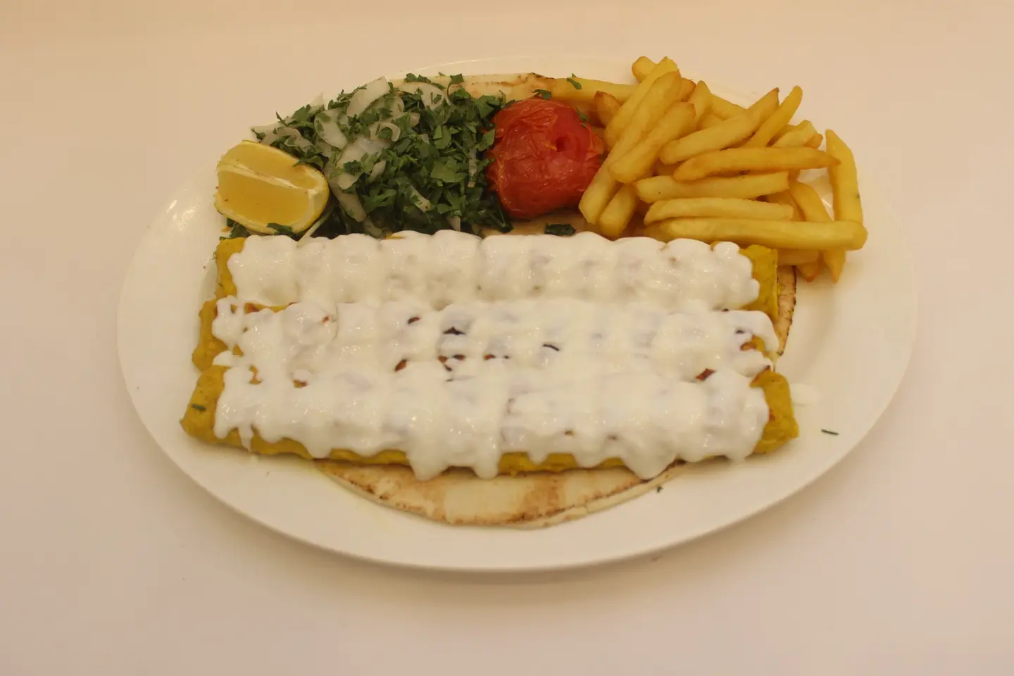 كباب مورغ باللبن