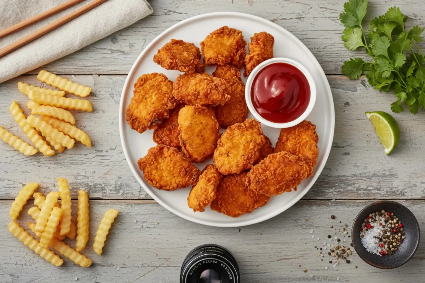 قطع دجاج ناجتس