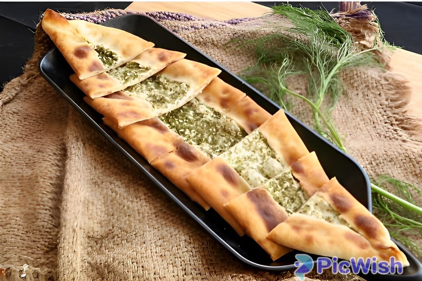 فطيرة جبن بالزعتر