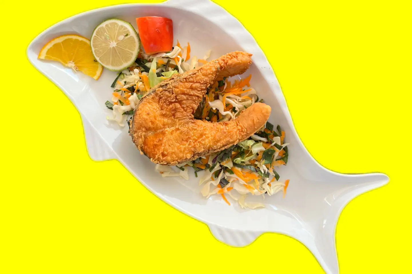 Salmon Fried With Vinegar And Garlic