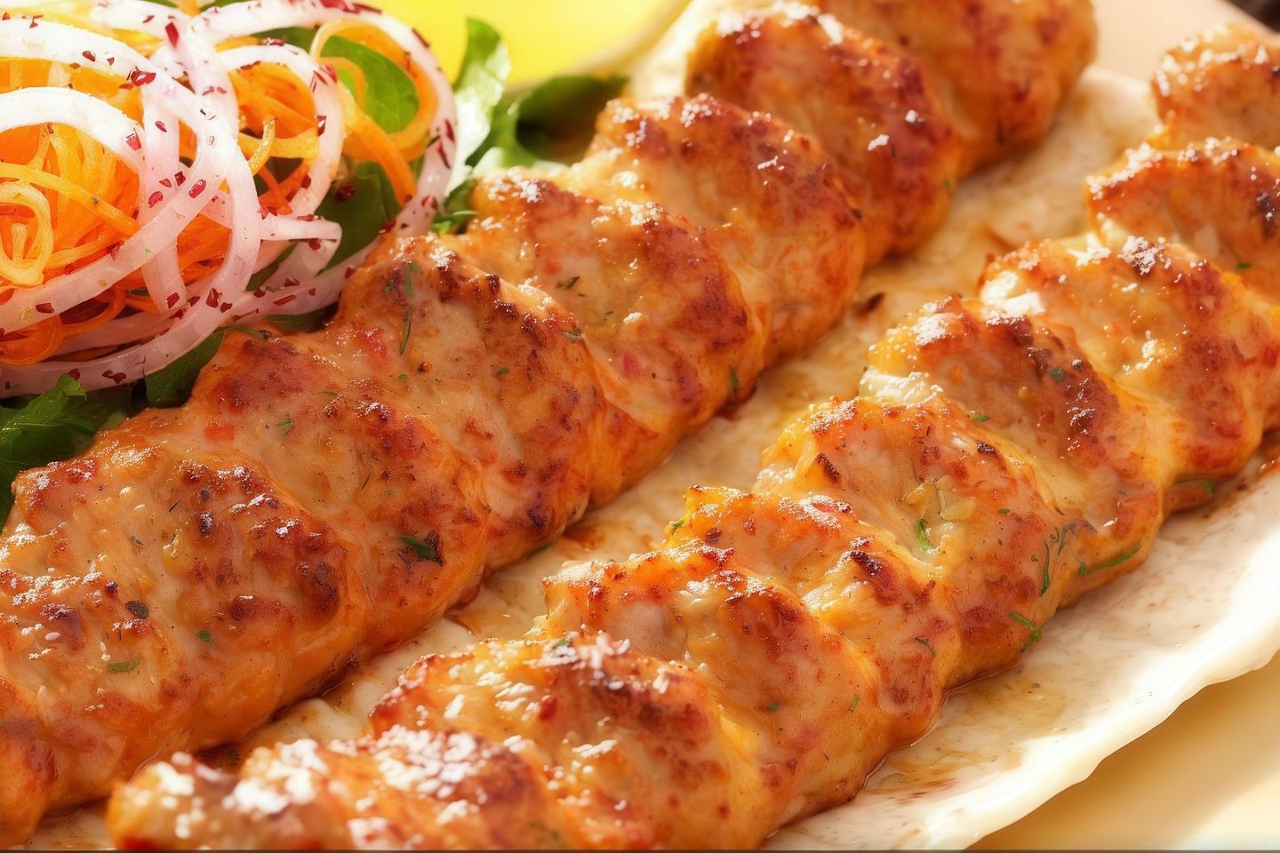 نفر كباب دجاج مع الارز