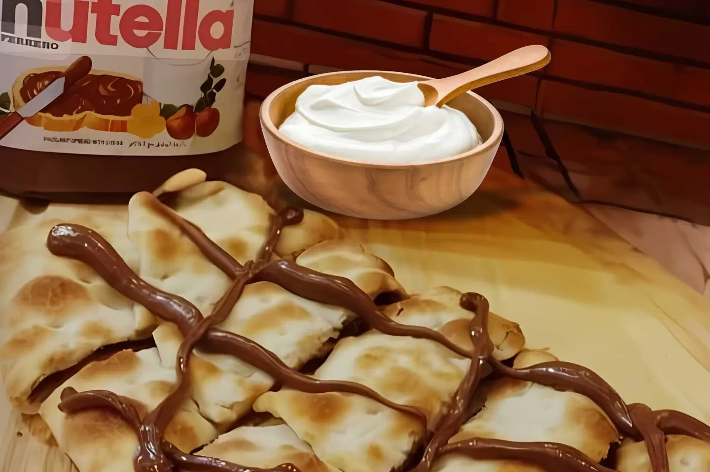 حلاوة نوتيلا مع الجبن