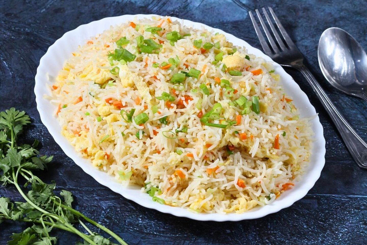 أرز مقلي بالبيض